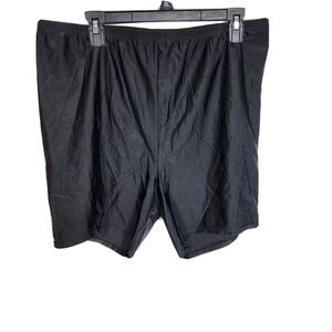 Swimsuits For All Womens Swim Shorts Size 24 Black Elastic Waist Stretch Pull On